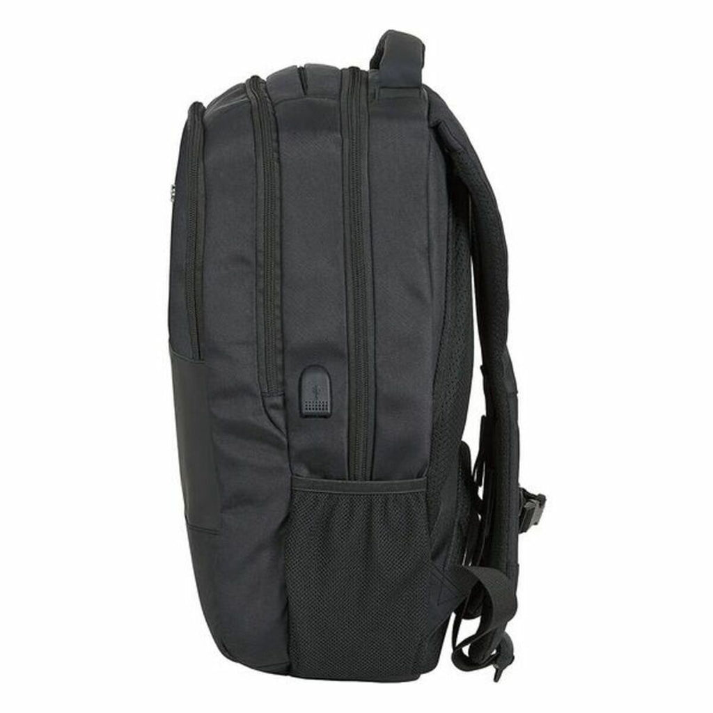 Rucksack for Laptop and Tablet with USB Output Safta 15,6'' Black 30 x 43 x 16 cm-4