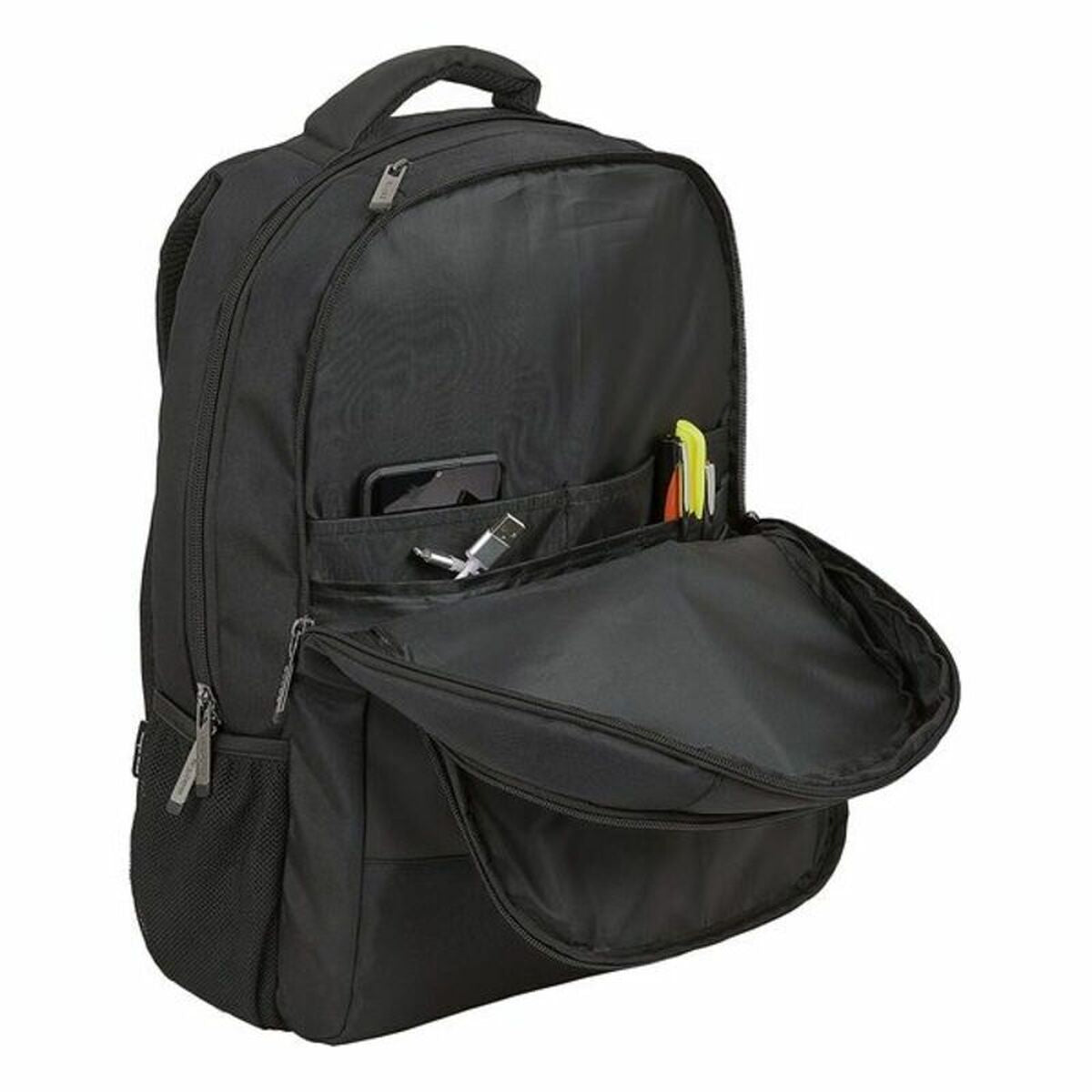 Rucksack for Laptop and Tablet with USB Output Safta 15,6'' Black 30 x 43 x 16 cm-7