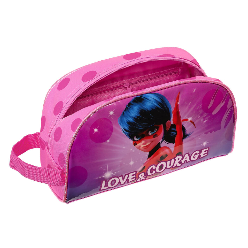School Toilet Bag Lady Bug Fuchsia 26 x 16 x 9 cm-1