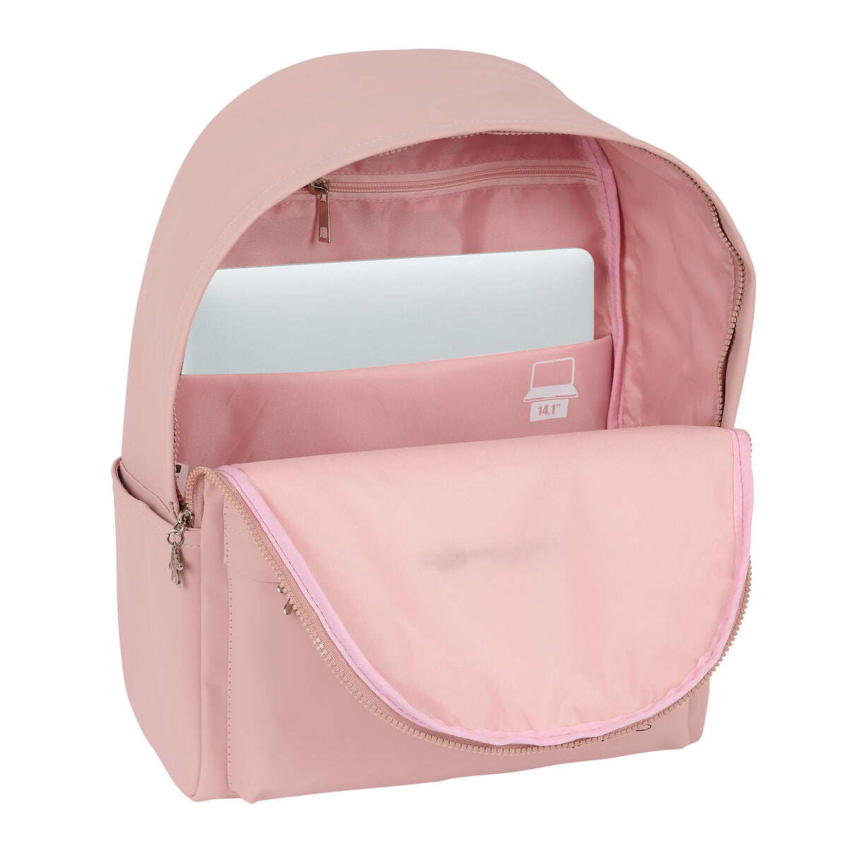 Laptop Backpack Minnie Mouse Teen Misty Pink 31 x 40 x 16 cm-3
