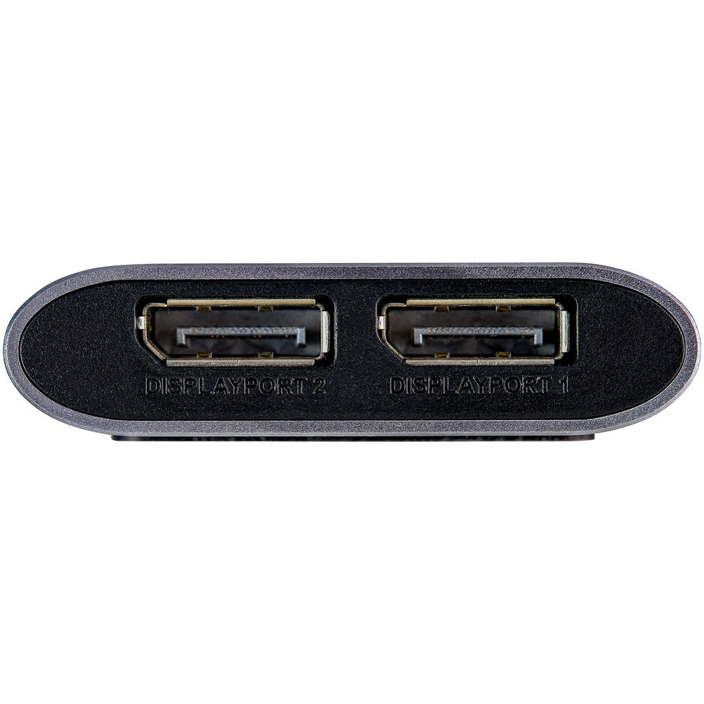 Star Tech Thunderbolt to Dual DisplayPort Adapter DP 1.4, Dual 4K 60Hz or Single 8K/5K Thunderbolt to DP Converter, 2x DisplayPort Monitor Video Display Adapter - Mac & Windows-2