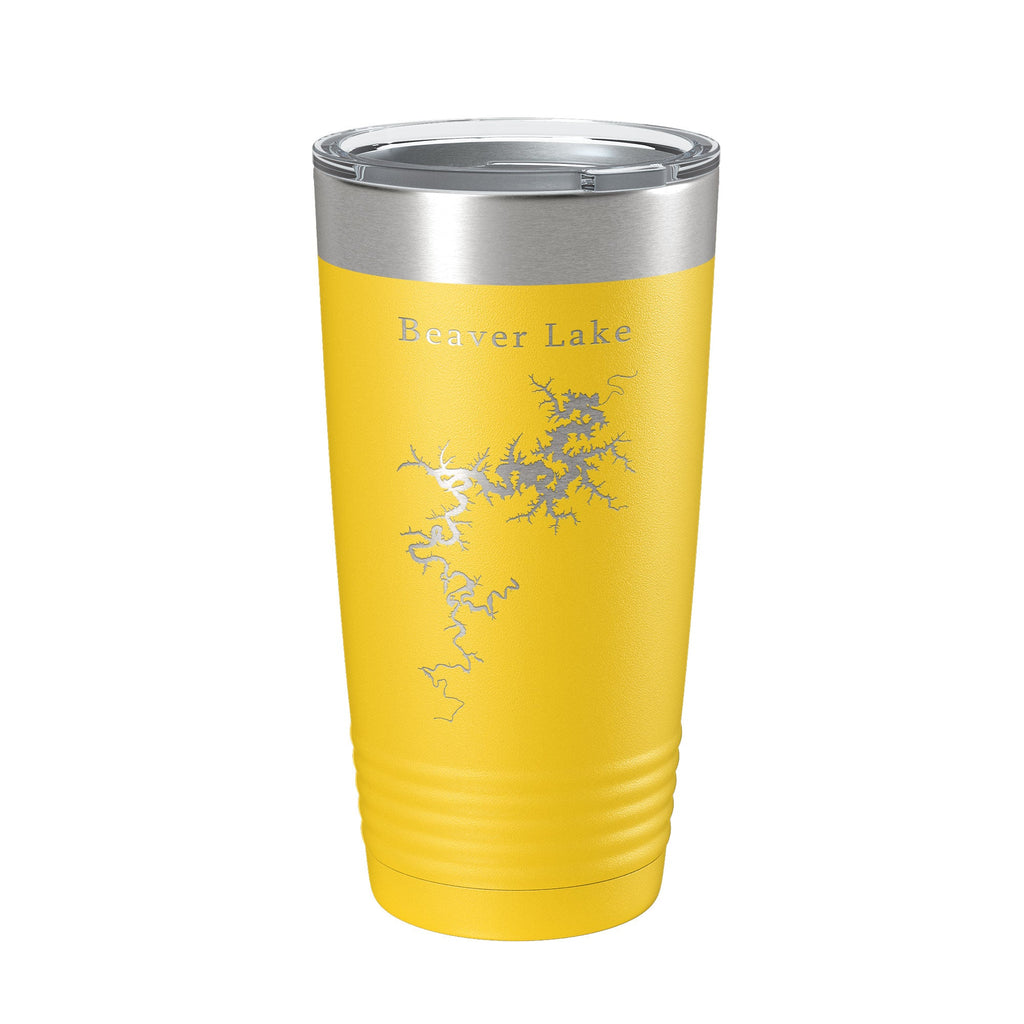 Beaver Lake Map Tumbler Travel Mug Insulated Laser Engraved Coffee Cup Arkansas 20 oz-4