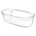 Rubbish Bin Gondol_G-550 Transparent White Plastic-0