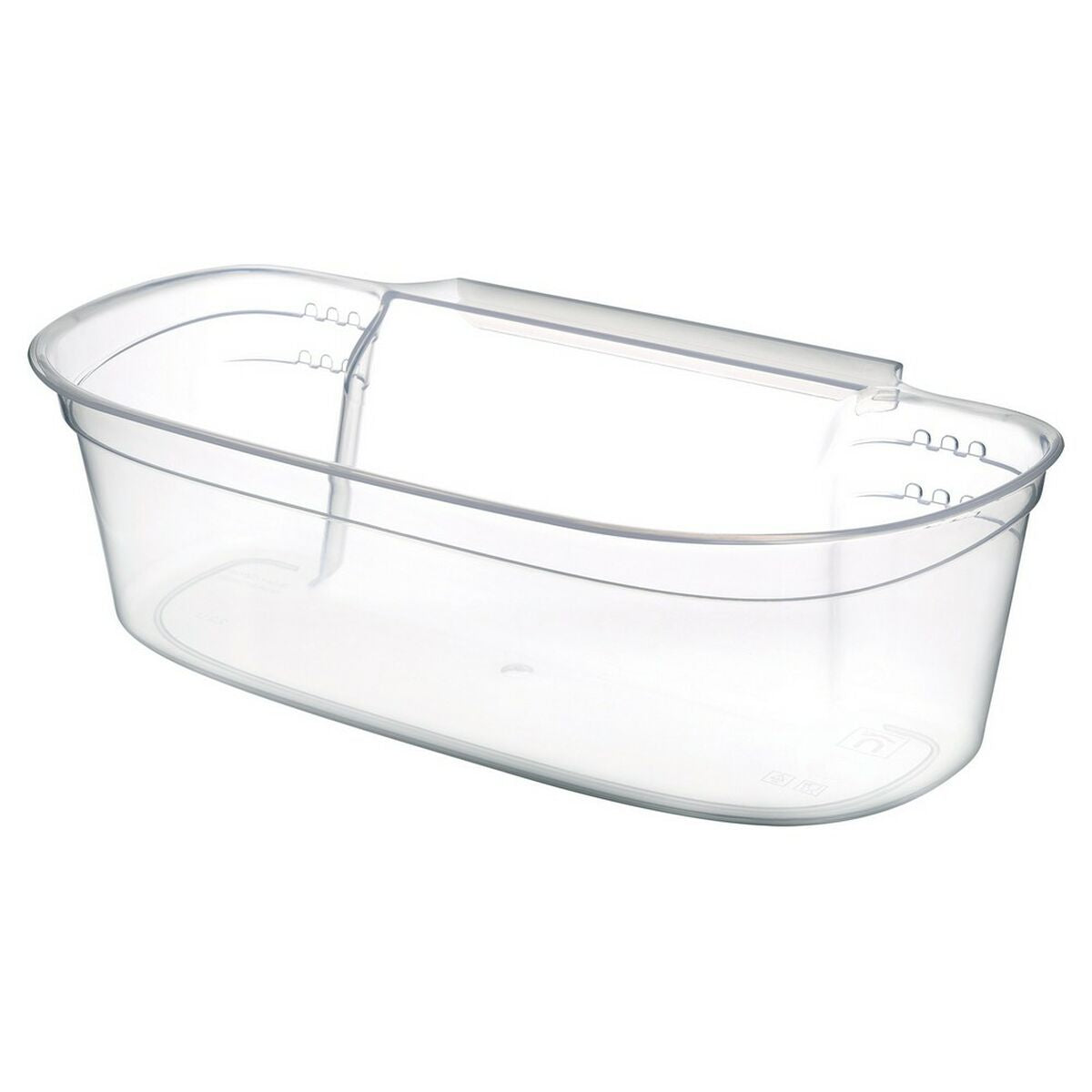 Rubbish Bin Gondol_G-550 Transparent White Plastic-0