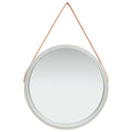 NNEVL Wall Mirror with Strap 60 cm Silver-0