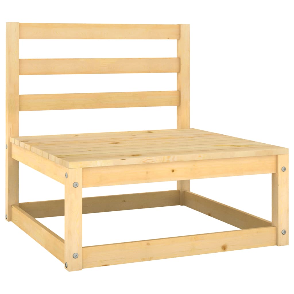 NNEVL 10 Piece Garden Lounge Set Solid Pinewood-3