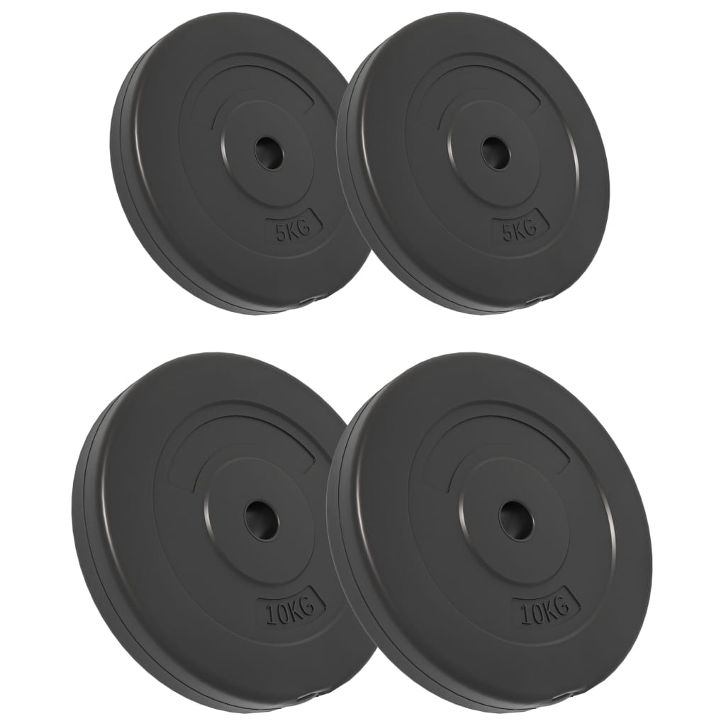 NNEVL Weight Plates 4 pcs 30 kg Cement-1