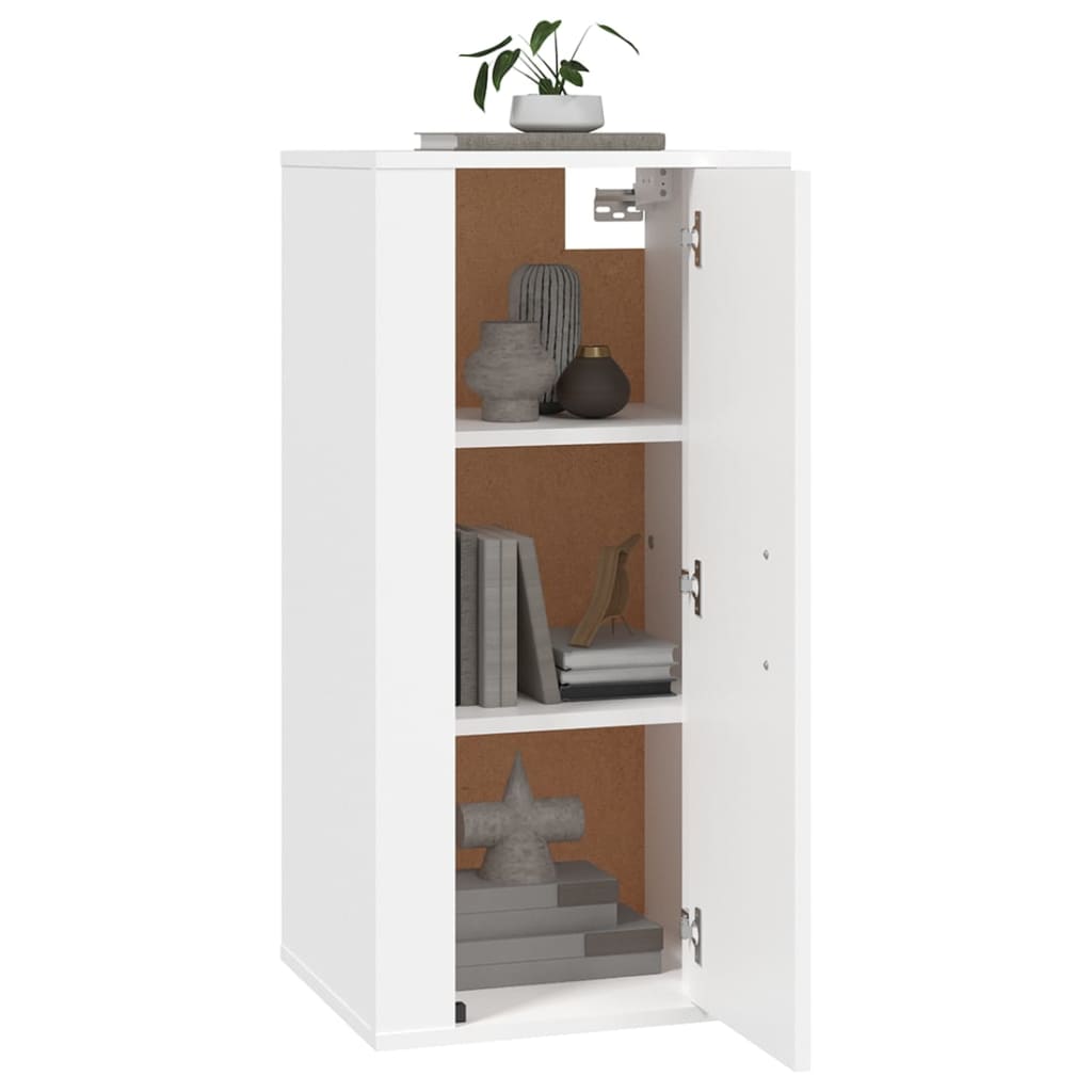 NNEVL Wall Mounted TV Cabinet White 40x34.5x80 cm-2