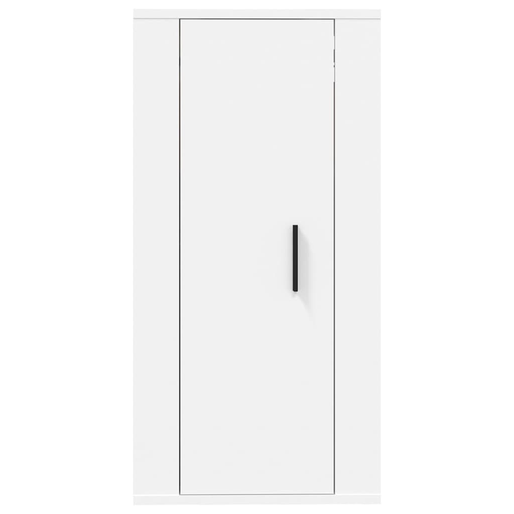 NNEVL Wall Mounted TV Cabinet White 40x34.5x80 cm-4