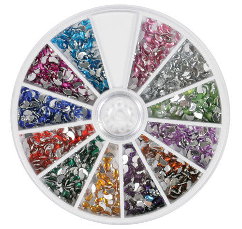 600 Nail Rhinestones, Ying Yang-0