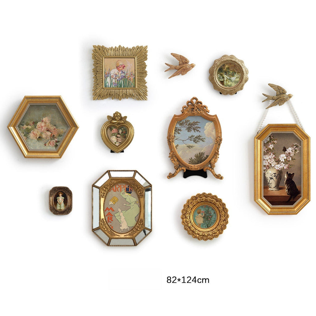 Set of 10 Retro Wall Painting-1