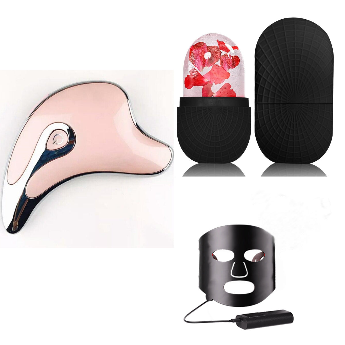 Gua Sha Scraper Facial Massager Face Lifting Slimming LED Light Microcurrent Skin Rejuvenation Electric Body Gouache Massage-5