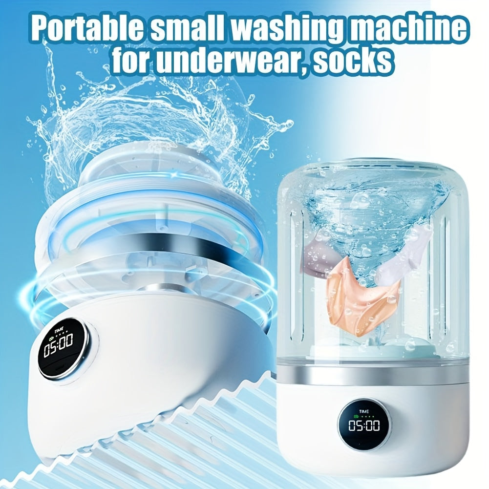 Portable Mini Rechargeable Washing Machine-4
