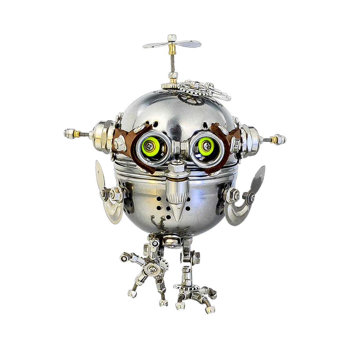 Steampunk Mechanical Owl Egg-0