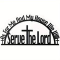 Cross & Bible Wall Signs - Inspirational Iron Metal Wall Art Decor-0