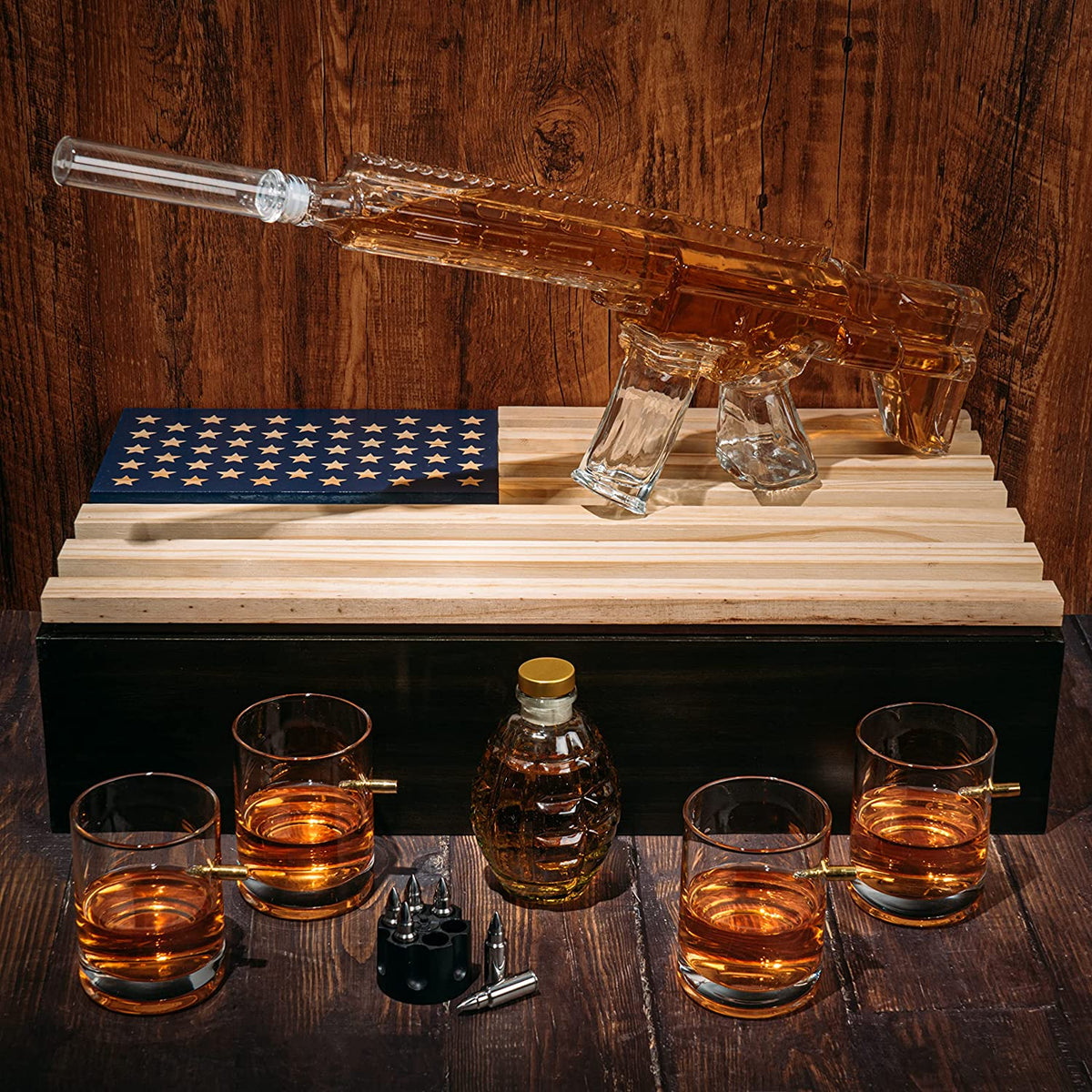 Ar15 Whiskey Decanter Gift Premium Barware Gift Elegant Drinkware Collection-4