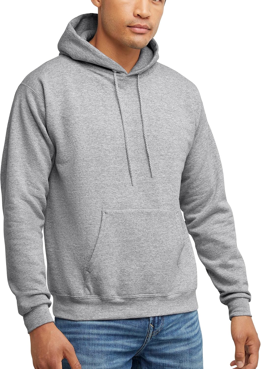 Мъжки суитшърт с качулка Hanes – EcoSmart Fleece Hooded Sweatshirt за мъже и жени – Средно тежък полар – Предлага се в големи размери