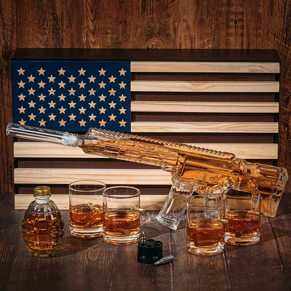 Ar15 Whiskey Decanter Gift Premium Barware Gift Elegant Drinkware Collection-1
