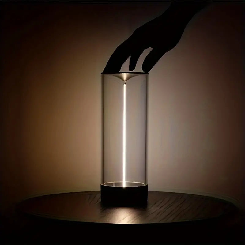 Magnetic LED Atmosphere Lamp with Three Levels of Brightness - Dark Silver- Large Size-4