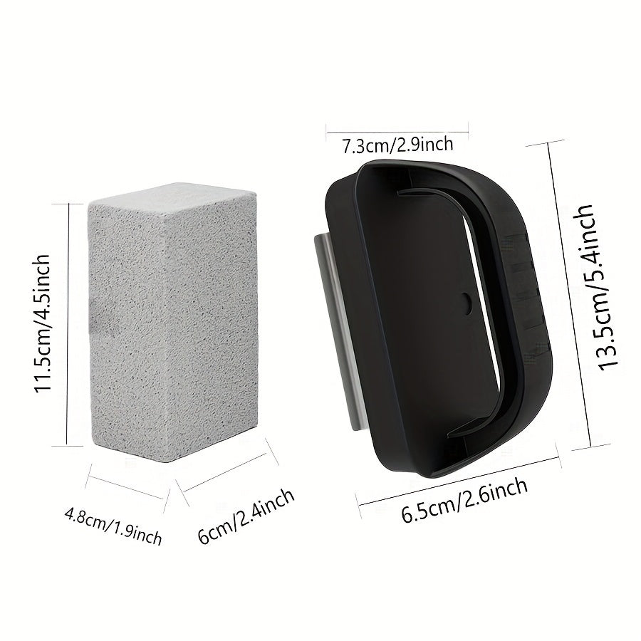 Heavy Duty Grill Cleaner Bricks with Handles-3