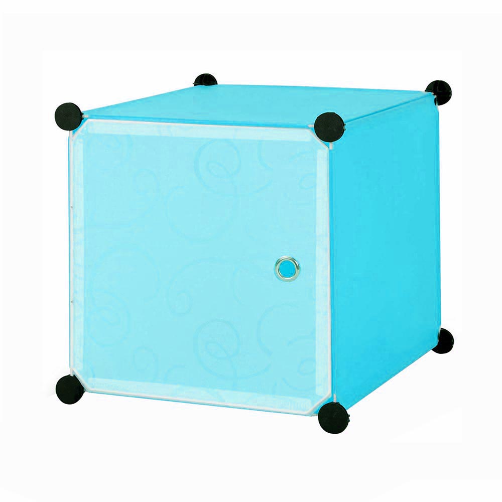 Dulap din plastic-albastru-2