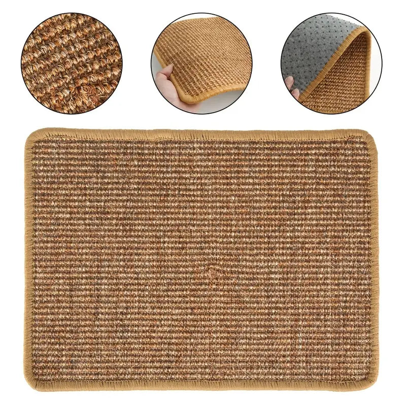 Premium Natural Sisal Cat Scratcher Mat: Durable Protection for Your Furniture-0