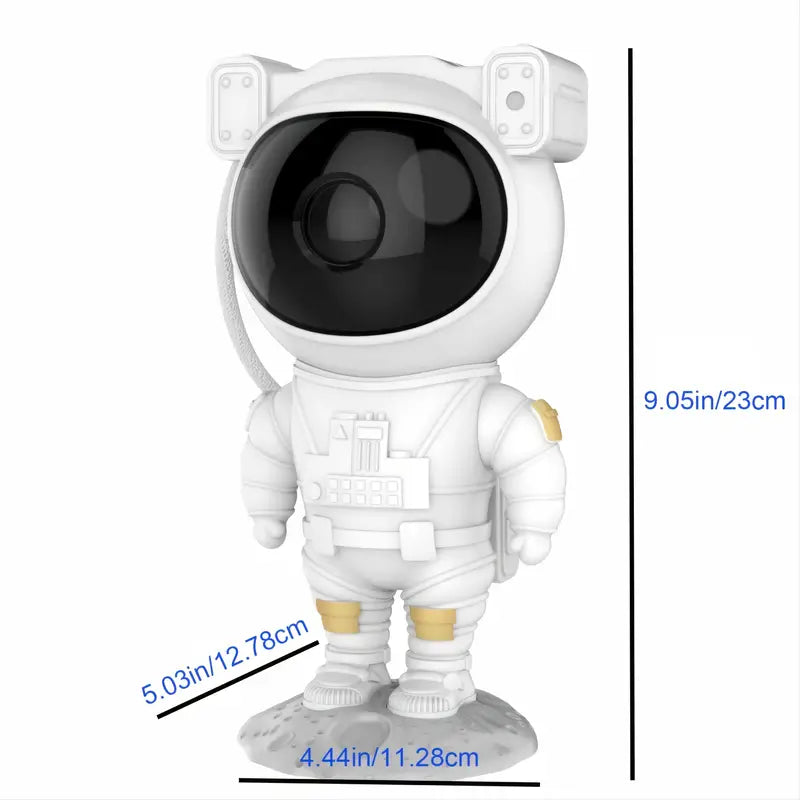 Astronautlampa med stjärnhimmel och fjärrkontroll