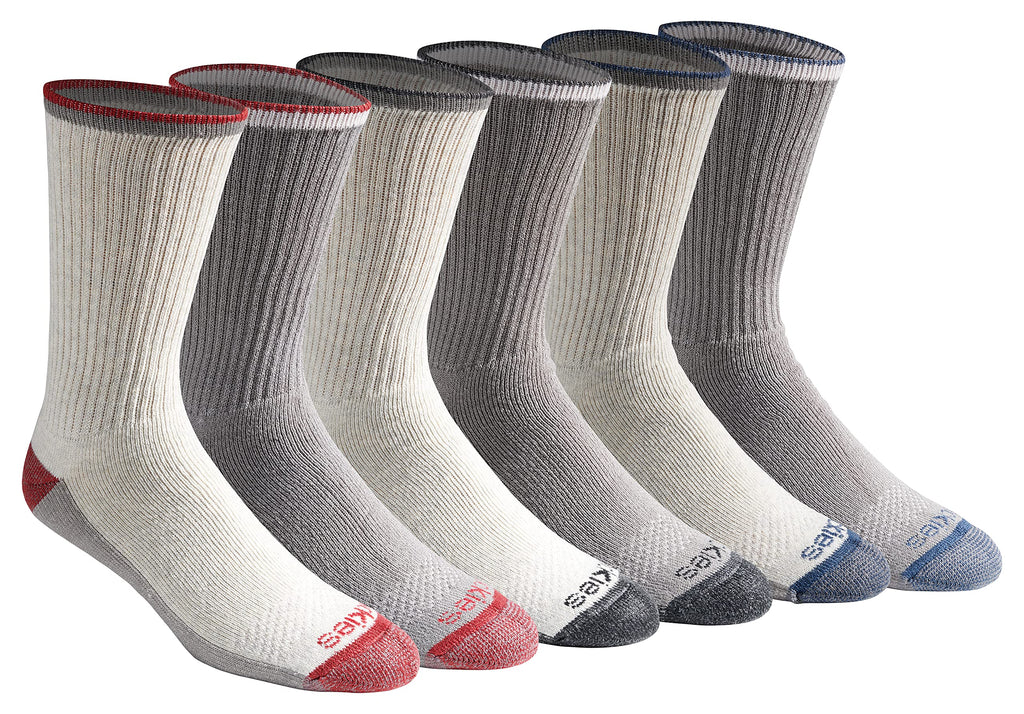 Dickies Men's Dri-tech Original Moisture Control Crew Socks, Available in M-xxl (6, 12, 18 Pairs)
