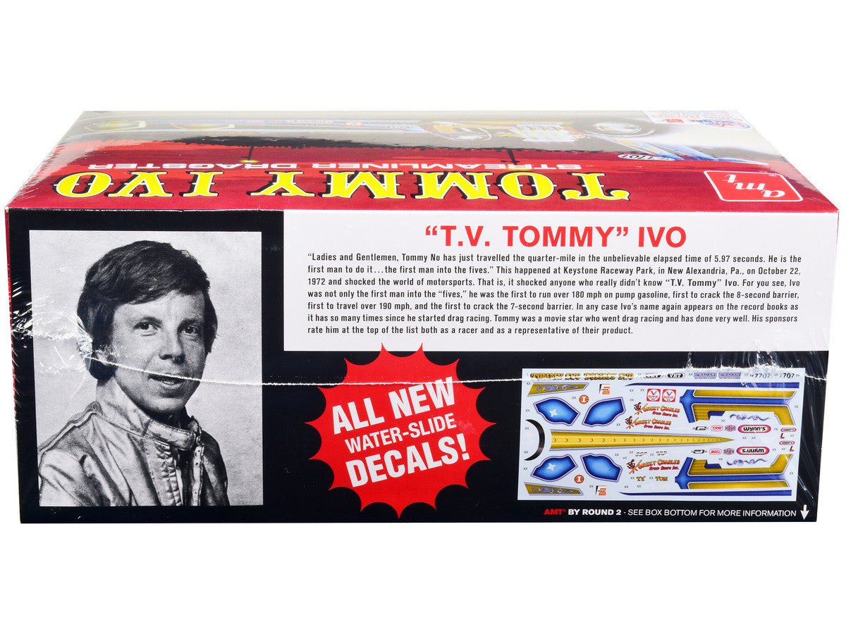 Skill 2 Model Kit Tommy Ivo Streamliner Dragster 1/25 Scale Model by AMT-1