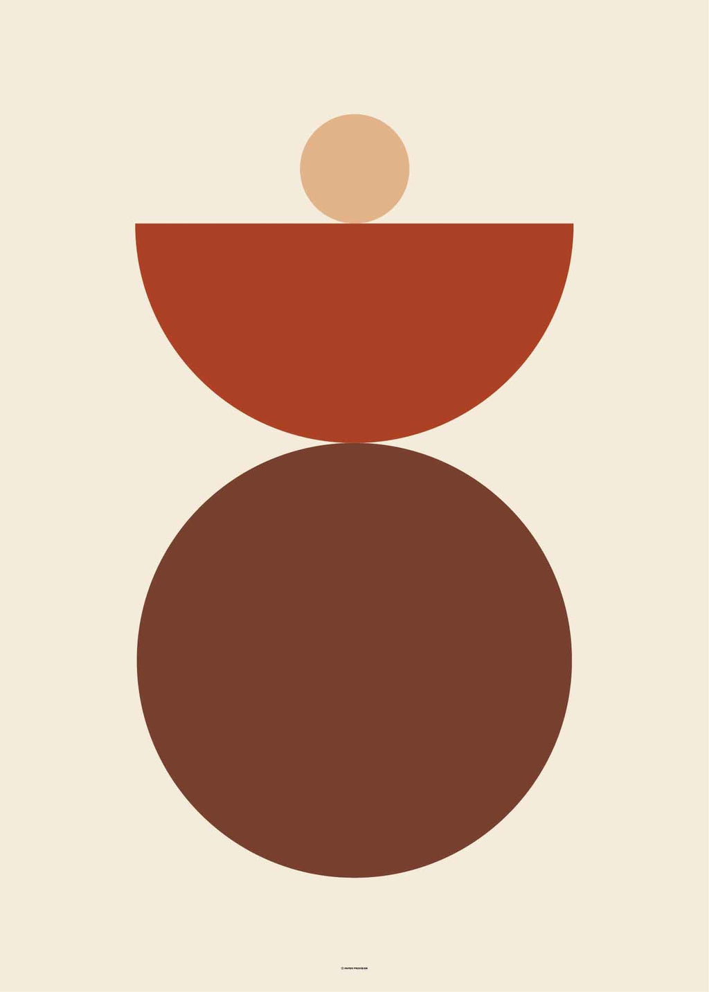 Abstract Shapes Vintage Red-3