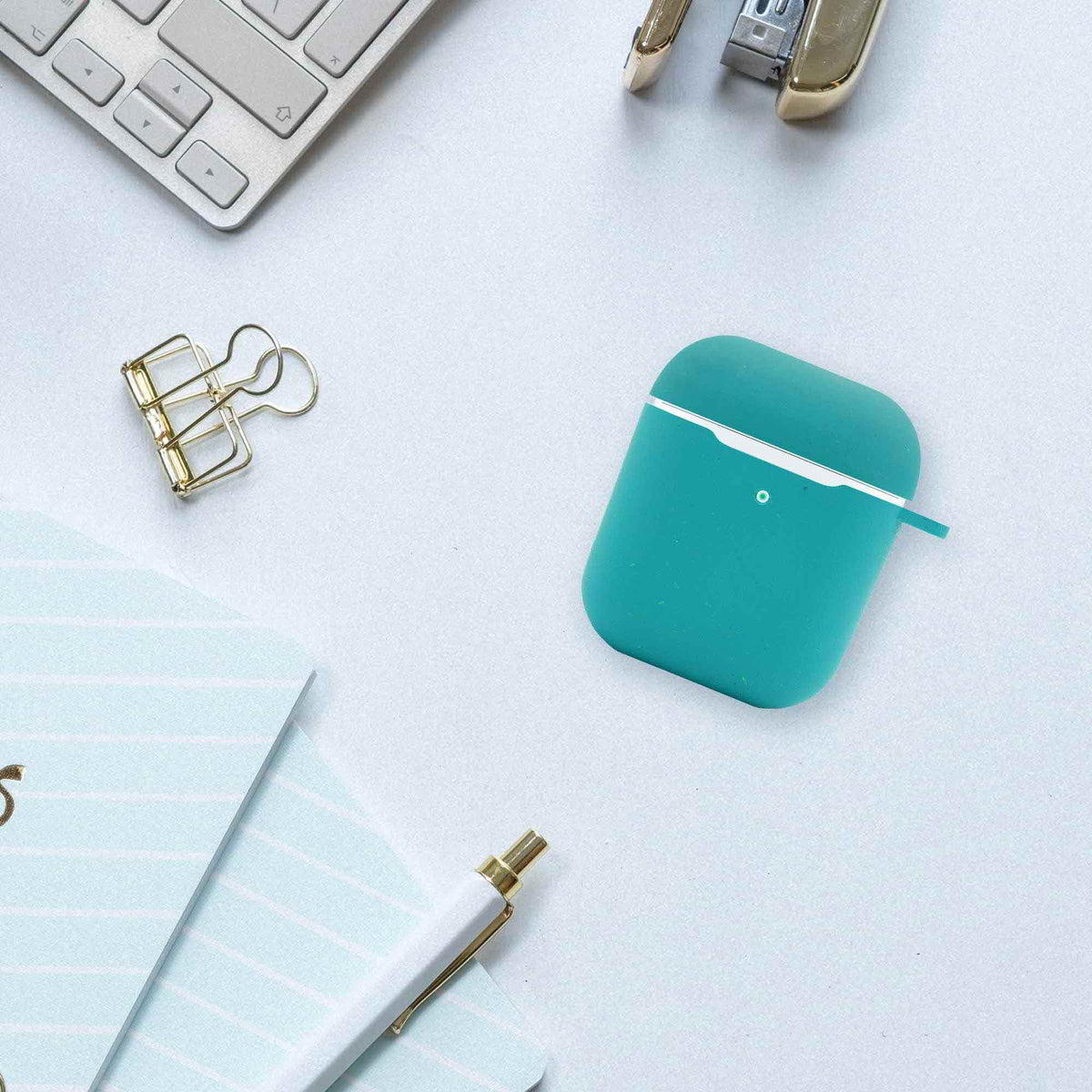 Biodegradable AirPods Case - Ocean Blue-3