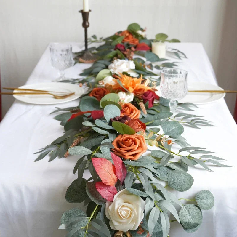 Christmas Eucalyptus Artificial Flower Garland-1