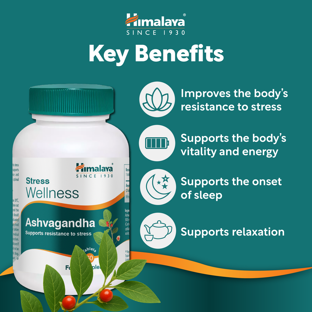 Himalaya Stress Wellness Ashvagandha - 60 Tablets
