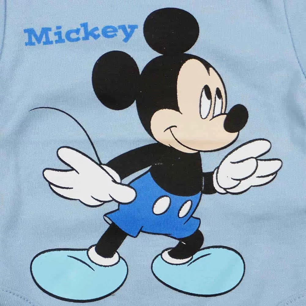 AB Hosszú ujjú pamut body - Kék - Mickey egér (68)-1