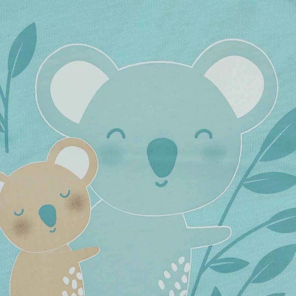 ABR Ujjatlan pamut body - Türkiz - Koala (80)-1