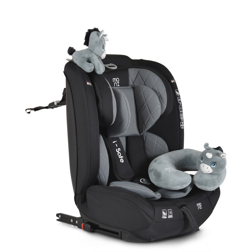 Moni Isafe I-Size gyerekülés (76-150 cm) - Szürke-0