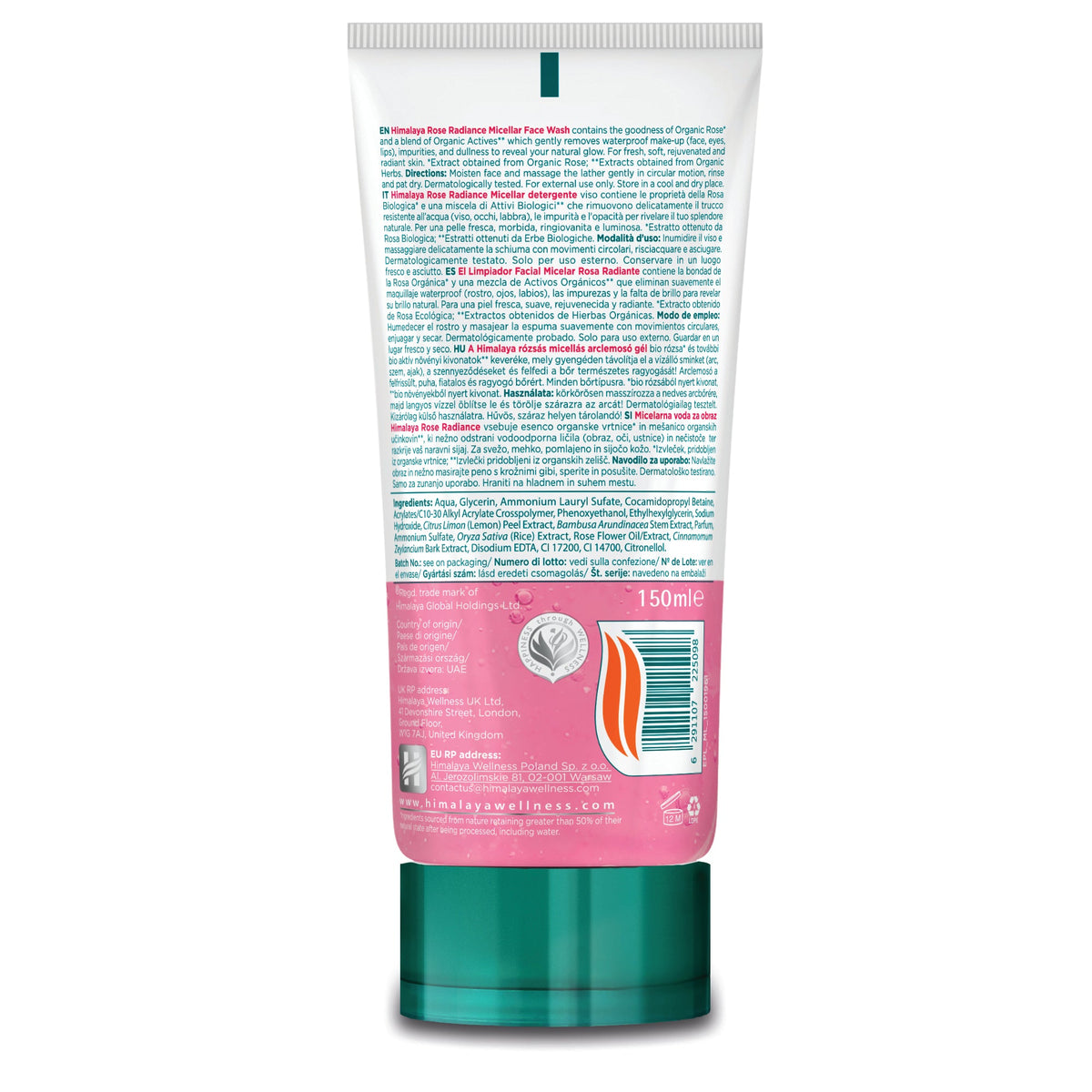 Himalaya Rose Radiance Micellar Face Wash - 150ml
