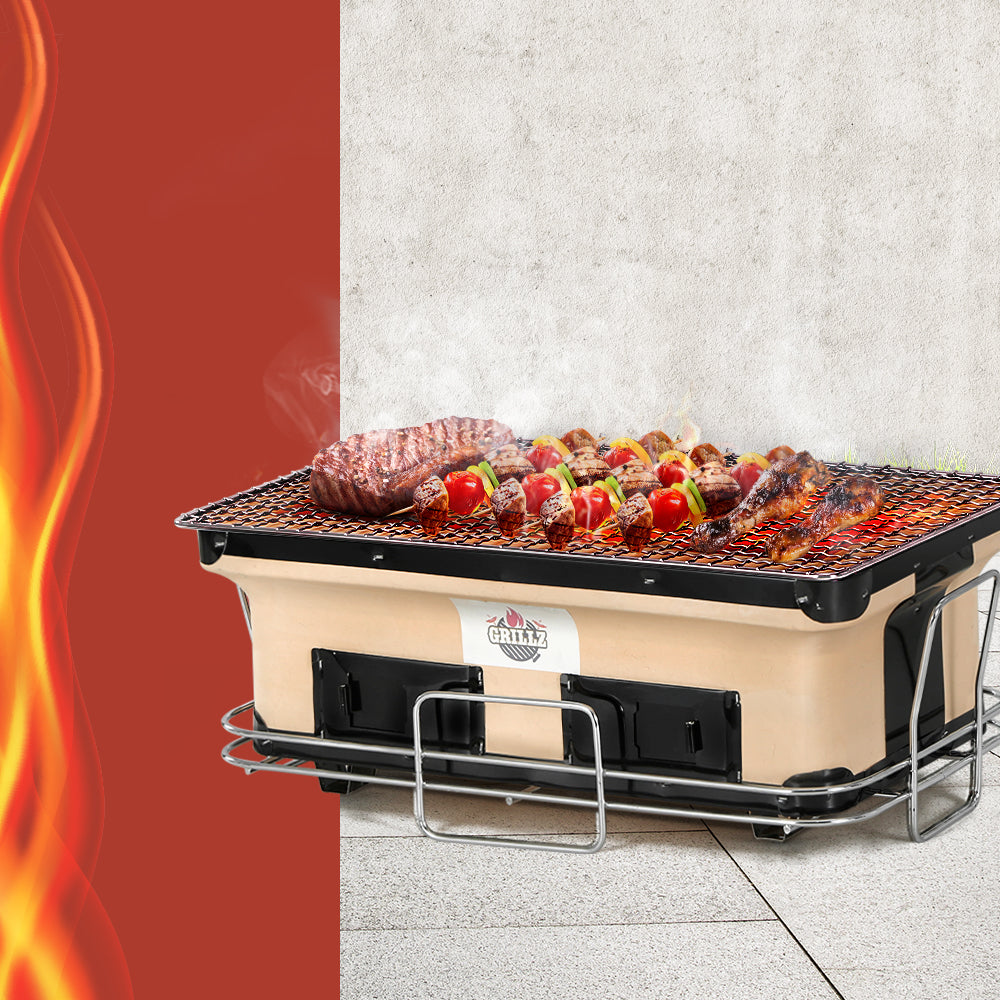 Grillz BBQ Grill Tabletop Charcoal Smoker-0