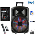 beFree Sound 12 Inch Bluetooth Rechargeable Party Speaker With Illuminatiing Lights-0