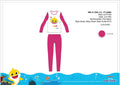 Baby Shark gyerek jersey pizsama - pamut pizsama - pink - 110