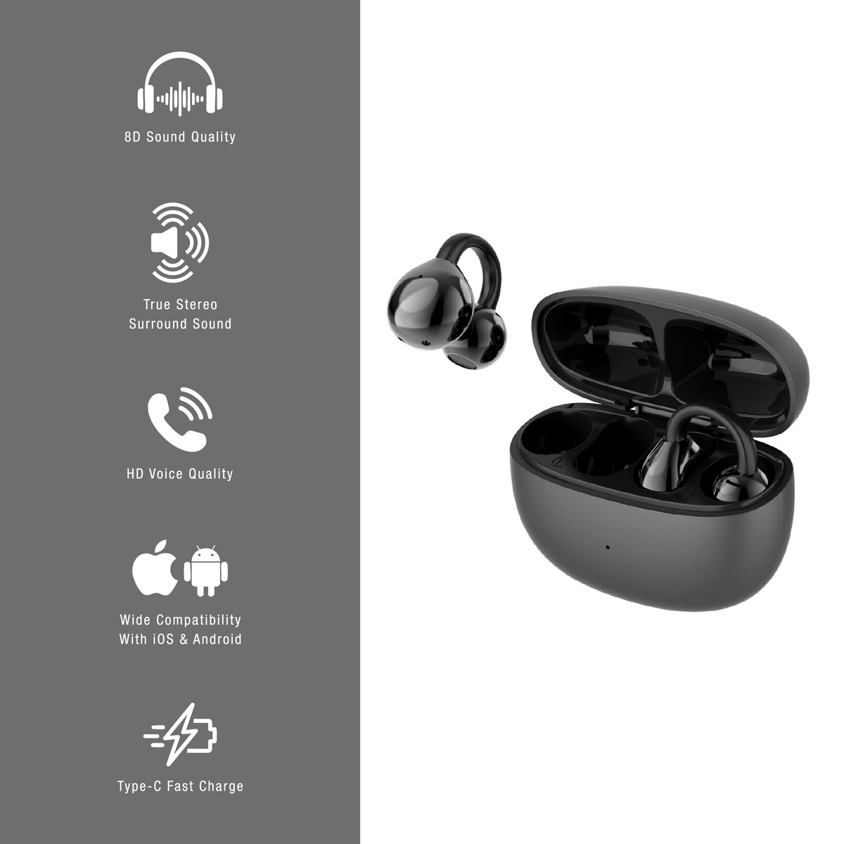 Ultimate Sound & Party Combo: Portable Karaoke Set & True Wireless Stereo Earbuds-3