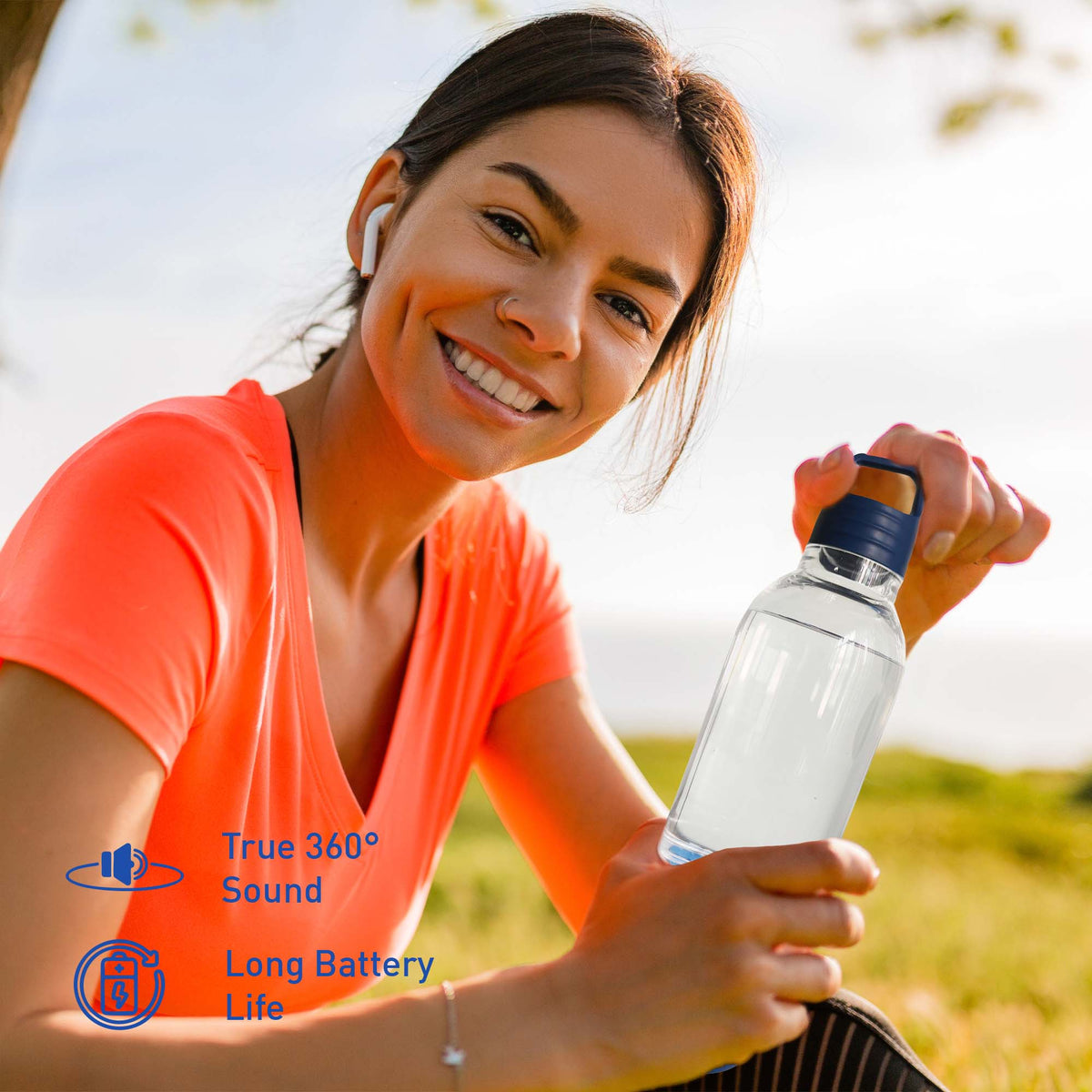 Pursonic Wireless Hydration & Sound Bundle – 2-in-1 Water Bottle Speaker & Portable Wireless Speaker-2