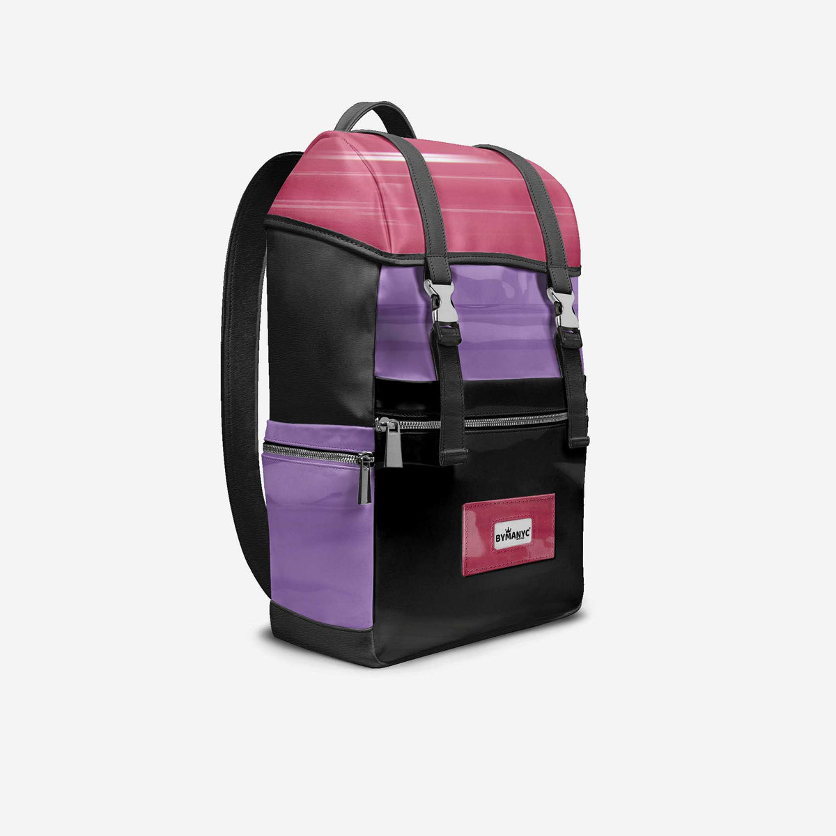 BYMANYC ® New York – NYC COUTURE Backpack in Berry & Violet Storm-1