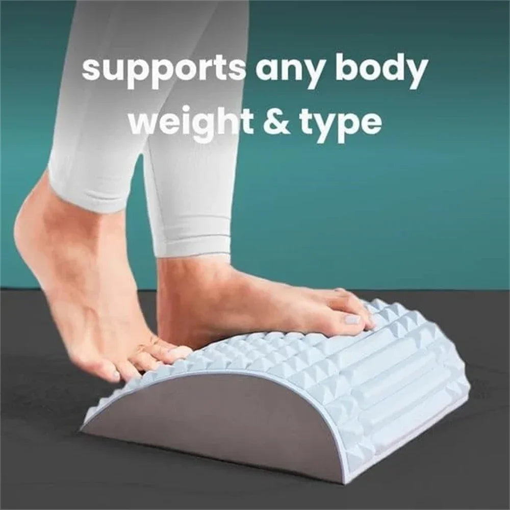 Back Stretcher Pillow Lumbar Support for Pain Relief (Grey)-4