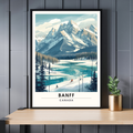 Affiche Banff, Suisse | impression Banff, Affiche de ski-0