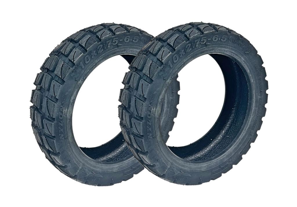 2x Trittbrett E-Scooter Reifen Tubeless 10x2,75 Zoll Set 10x2,75-6,5-0