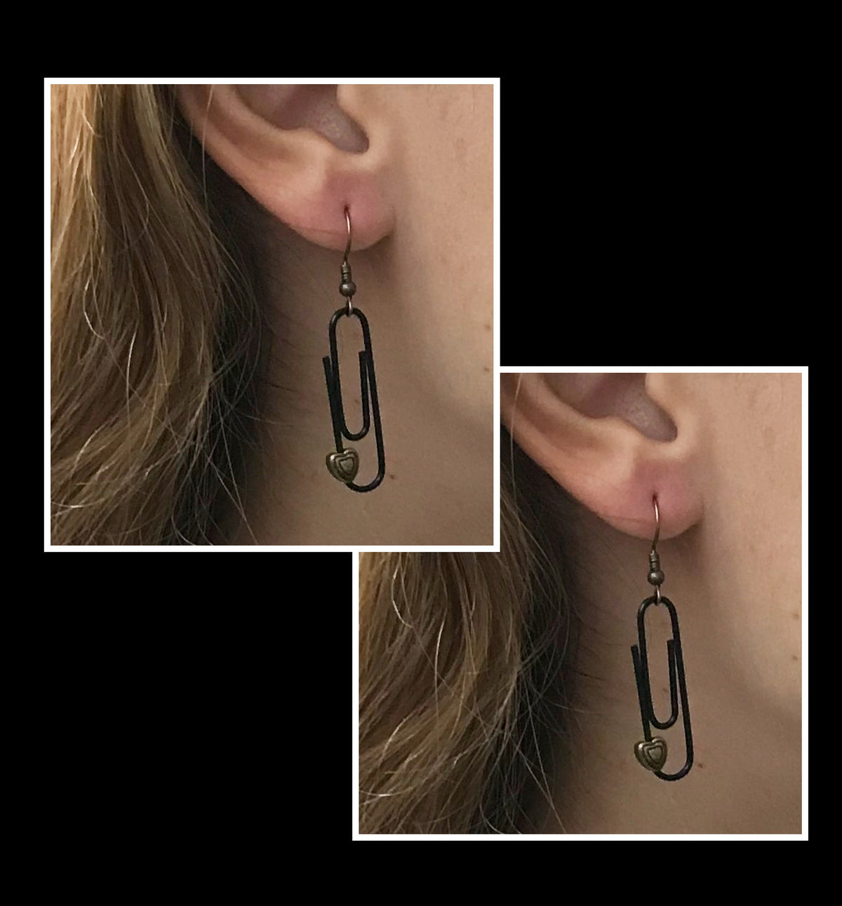 Red Personalised Paperclip Earrings | by lovedbynlanla-4