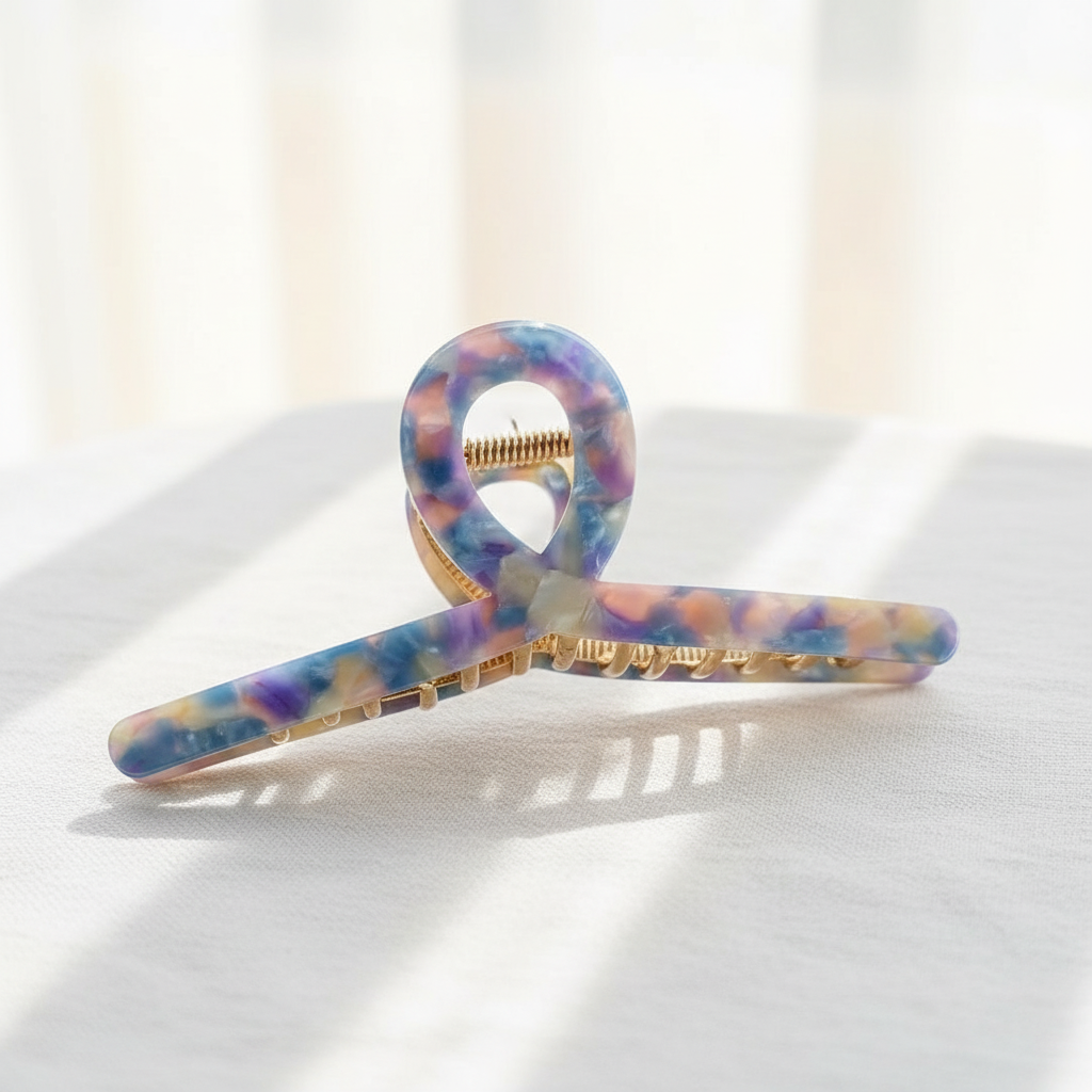 Shiney Blue Hairclip-0
