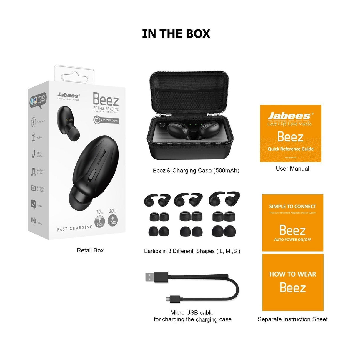 Beez – Bluetooth 5.0 True Wireless Earbuds Featuring Fast Charging-3