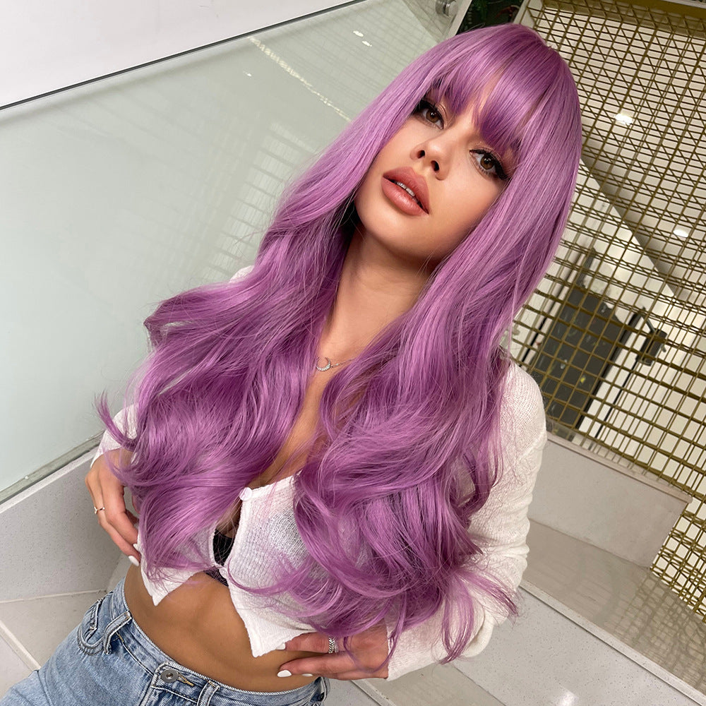 Brown Curly Wig-4